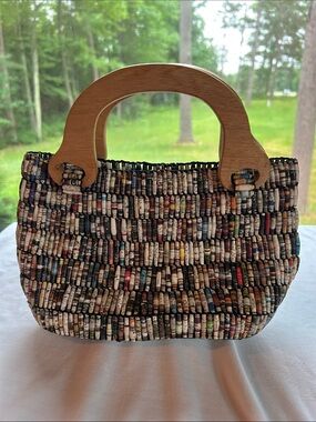 Handmade Jinga Jewelry Beaded Tote Bag, Small, NWT